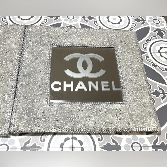 Luxury Designer Inspired Handmade
Hanging Mirror, Silver Glass, Wall Decor - Picture 8 of 11